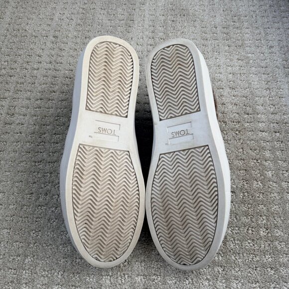 Toms Bryce Suede Slip On Sneaker with Faux Fur - Size 7 *LIKE NEW* - Picture 4 of 4